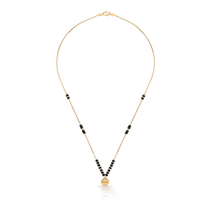 Wati Wonder Yellow Gold Wati Mani Mangalsutra For Women