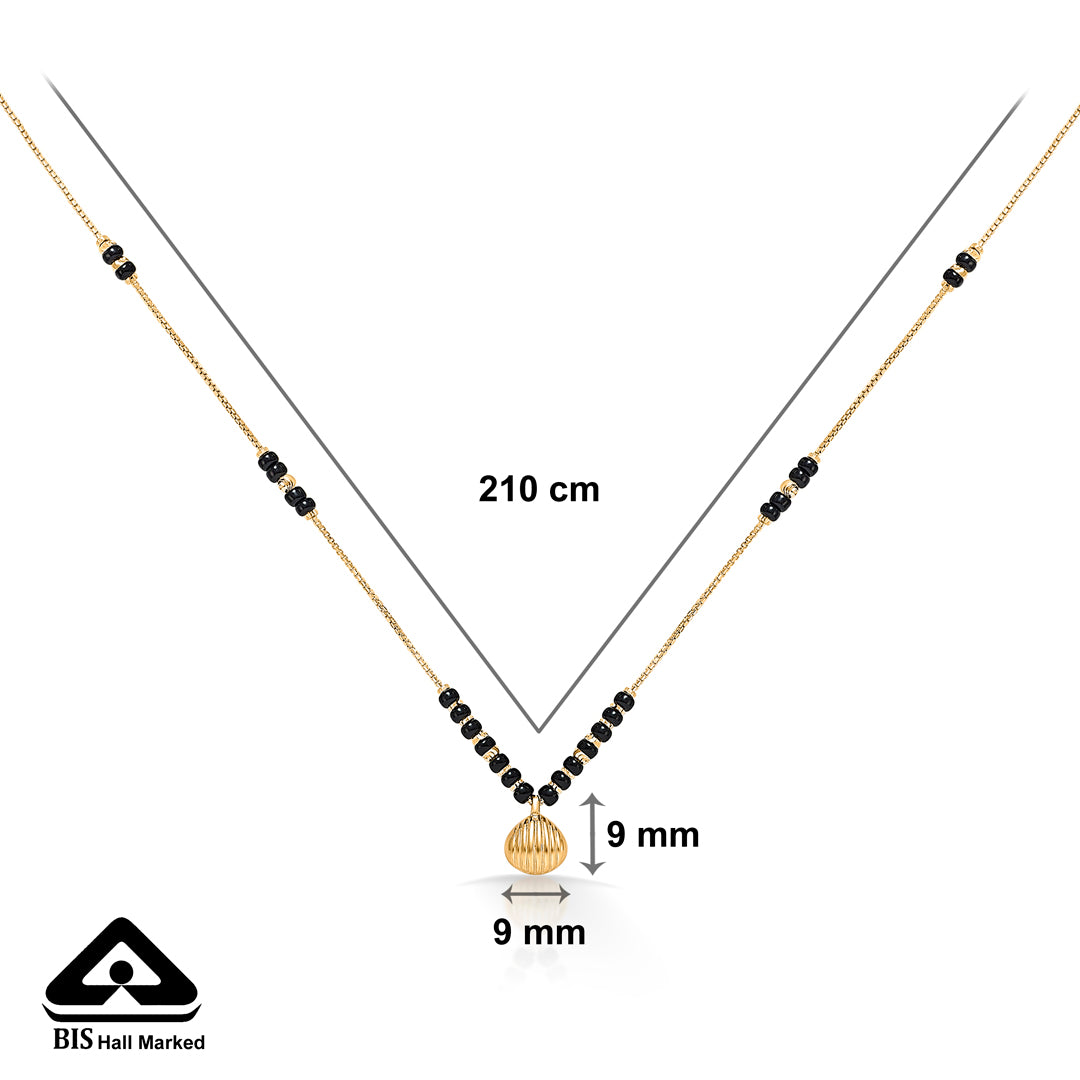 wati wonder yellow gold wati mani mangalsutra for women