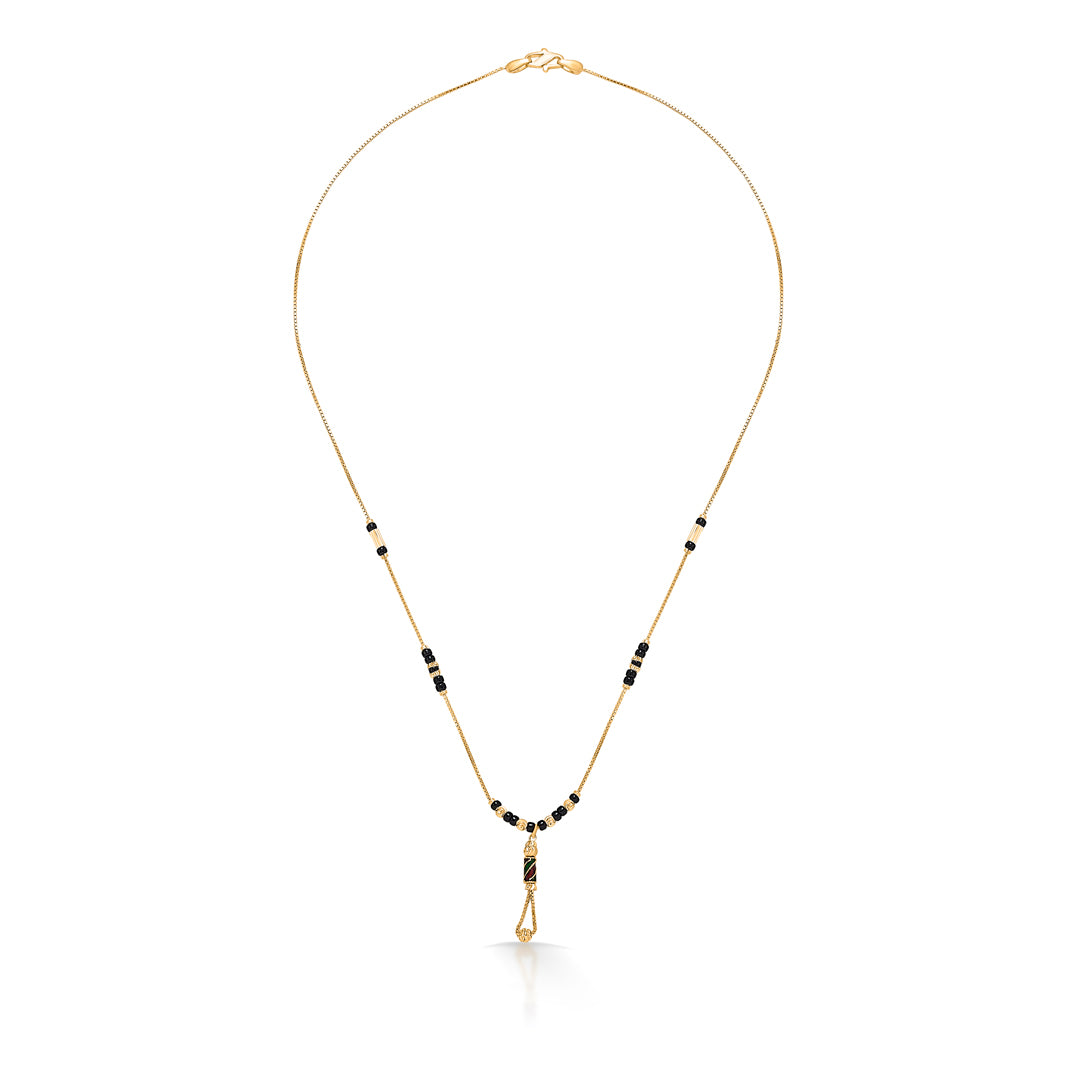 Yellow Gold Modern Mangalsutra For Women