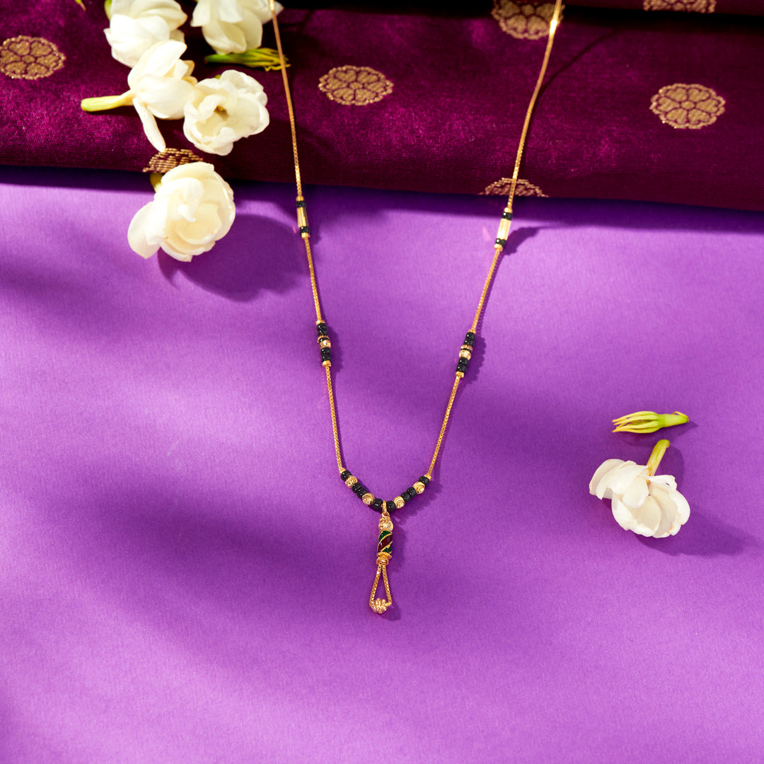 Yellow Gold Modern Mangalsutra For Women