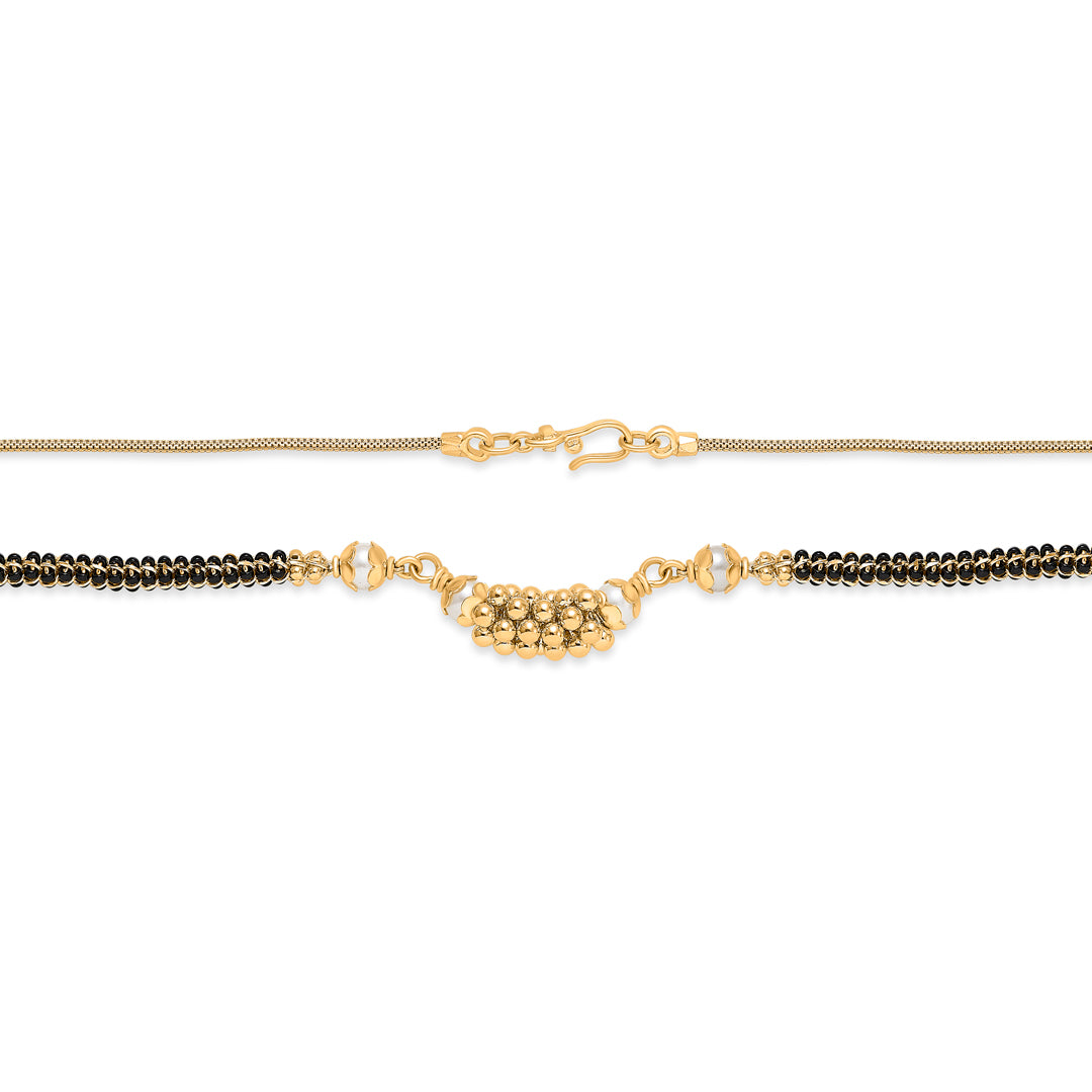 dusky bond gold modern mangalsutra
