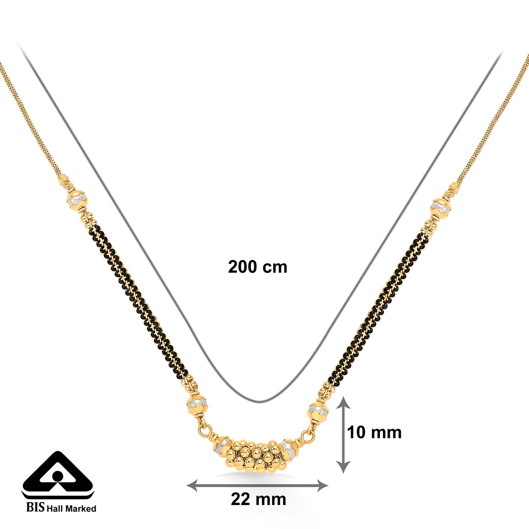 dusky bond gold modern mangalsutra