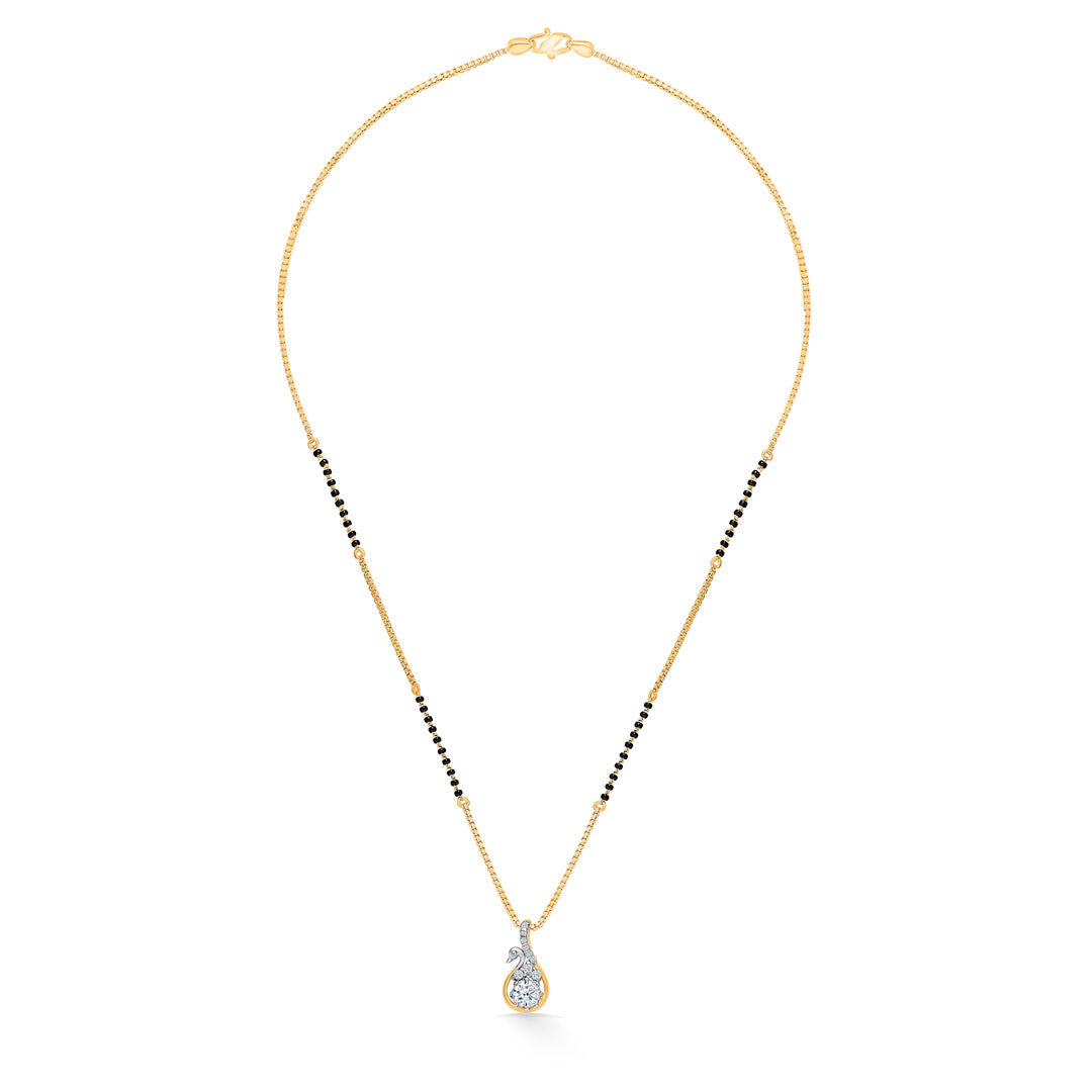 vedhika spark gold modern mangalsutra