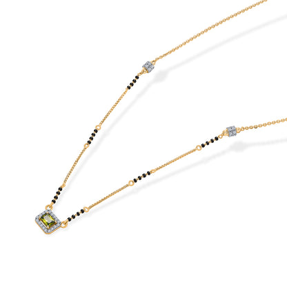 Emerald Promise Gold Modern Mangalsutra