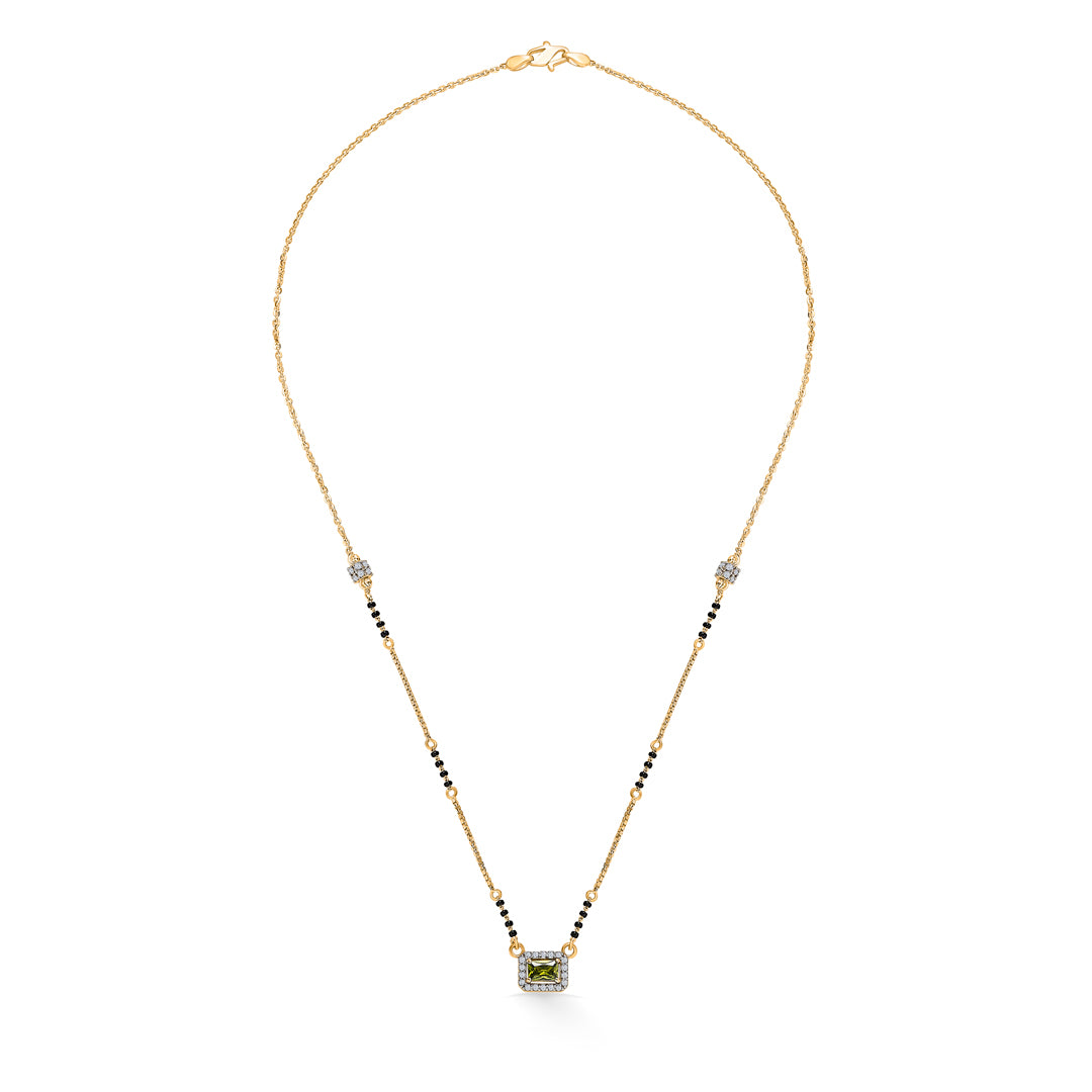 Emerald Promise Gold Modern Mangalsutra