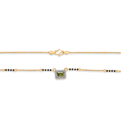 Emerald Promise Gold Modern Mangalsutra