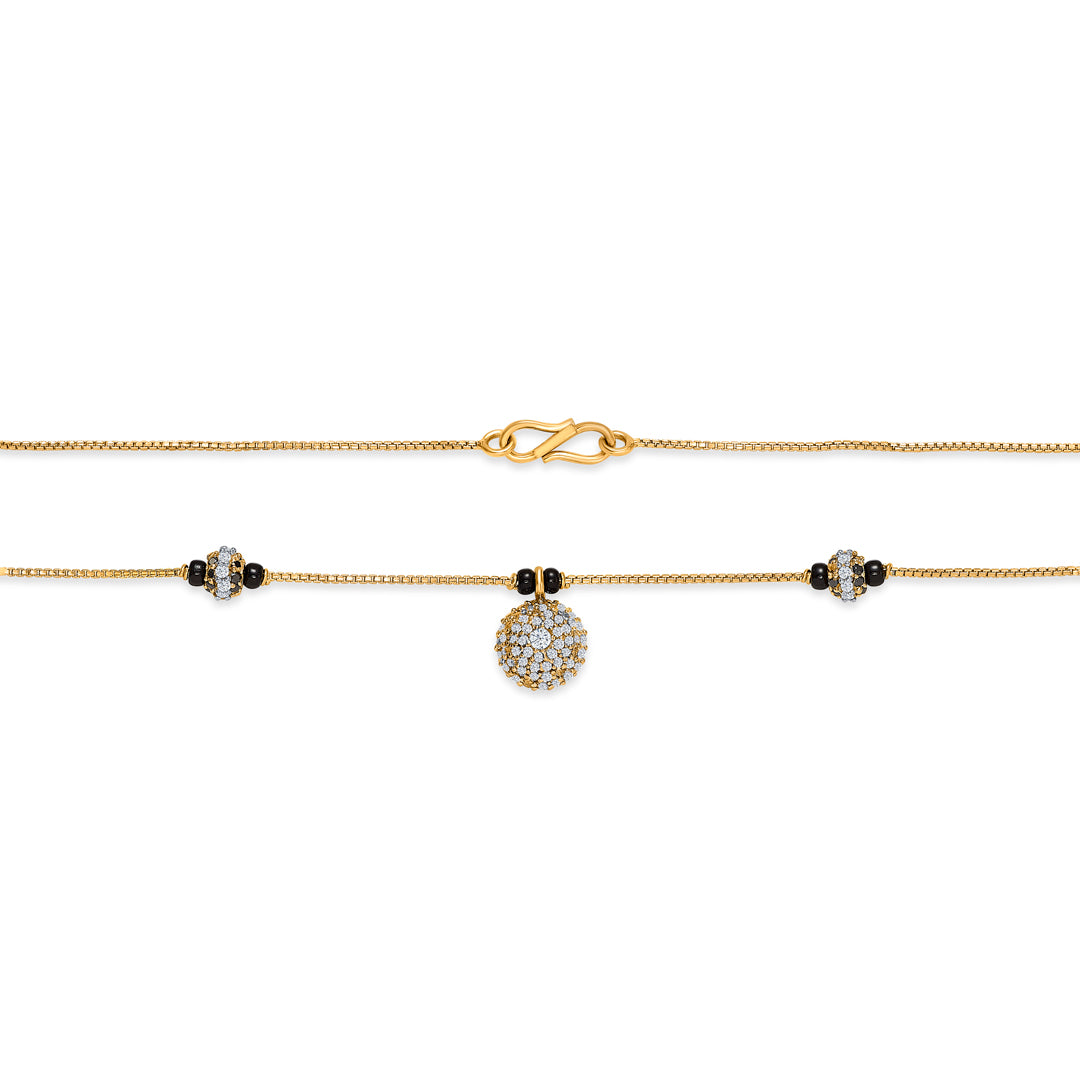 golden grace gold modern mangalsutra