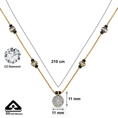 Golden Grace Gold Modern Mangalsutra