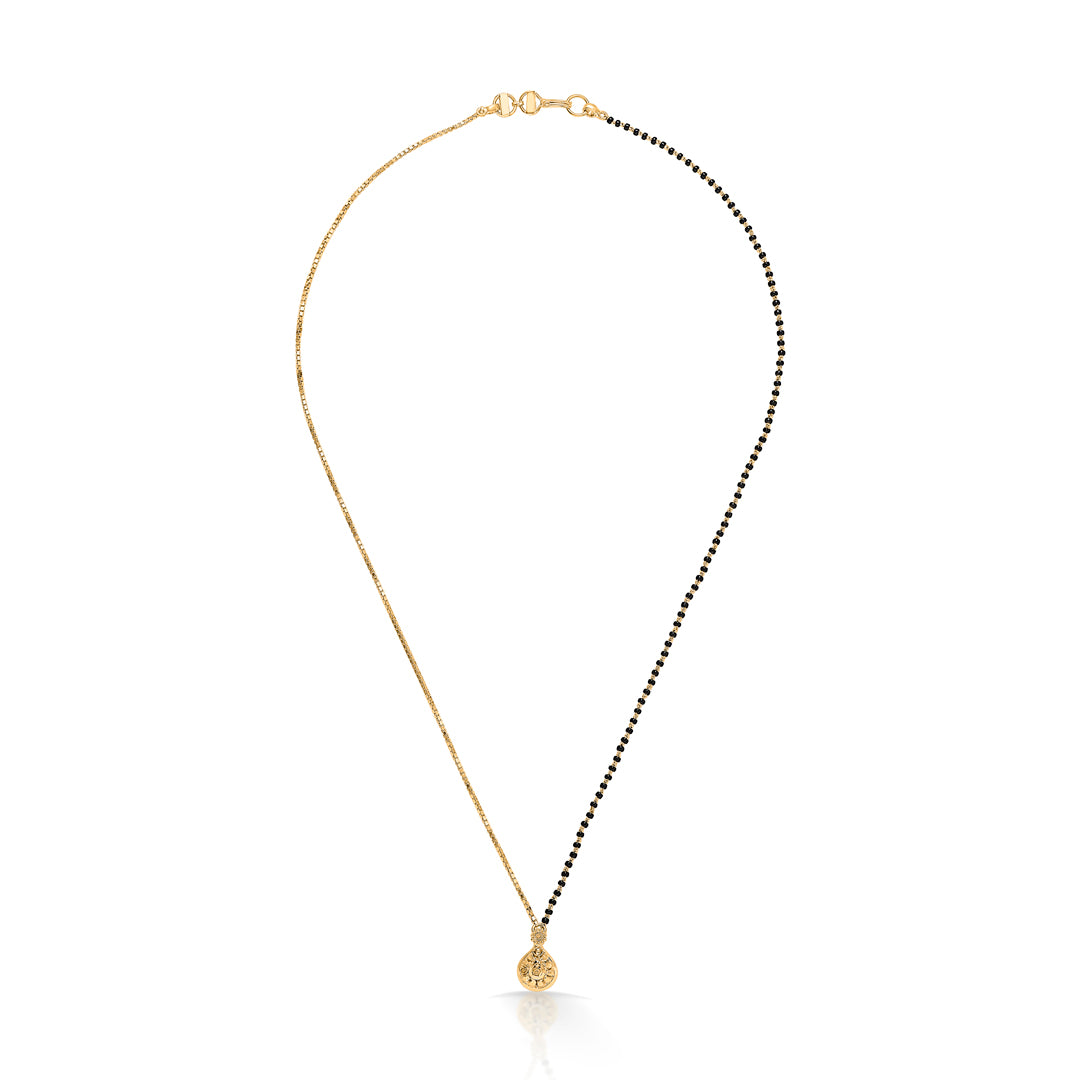 Dual Glow Yellow Gold Modern Mangalsutra For Women