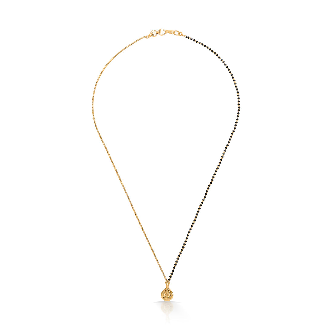 Metro Ties Yellow Gold Modern Mangalsutra For Women