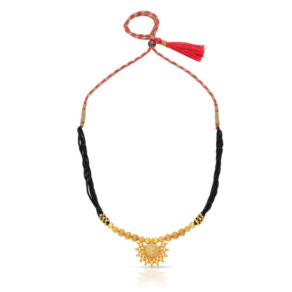 Saubhagya Yellow Gold Traditional Mangalsutra For Women
