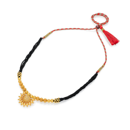 Saubhagya Yellow Gold Traditional Mangalsutra For Women