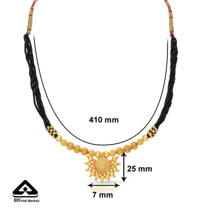 Saubhagya Yellow Gold Traditional Mangalsutra For Women