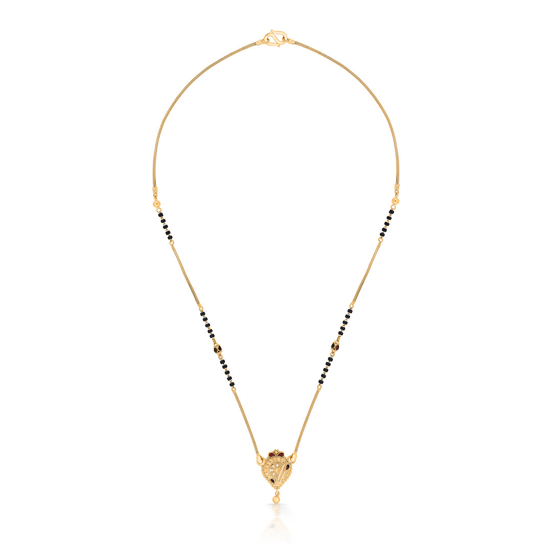 Timeless Simplicity Yellow Gold Modern Mangalsutra For Women