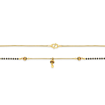 Midnight Beads Gold Modern Mangalsutra