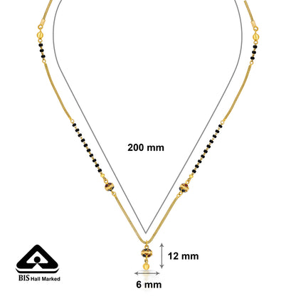 Midnight Beads Gold Modern Mangalsutra