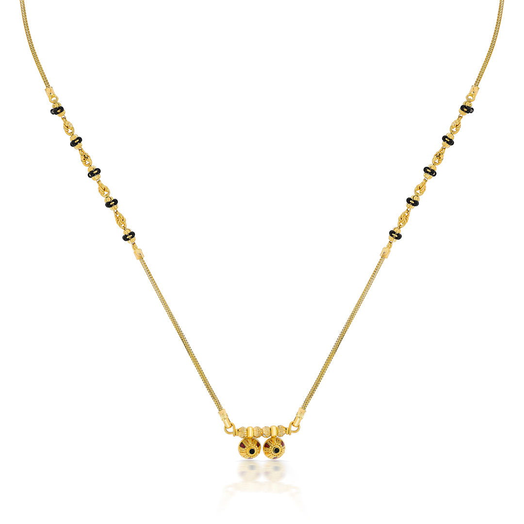 vatsalya wati mani yellow gold wati mani mangalsutra for women