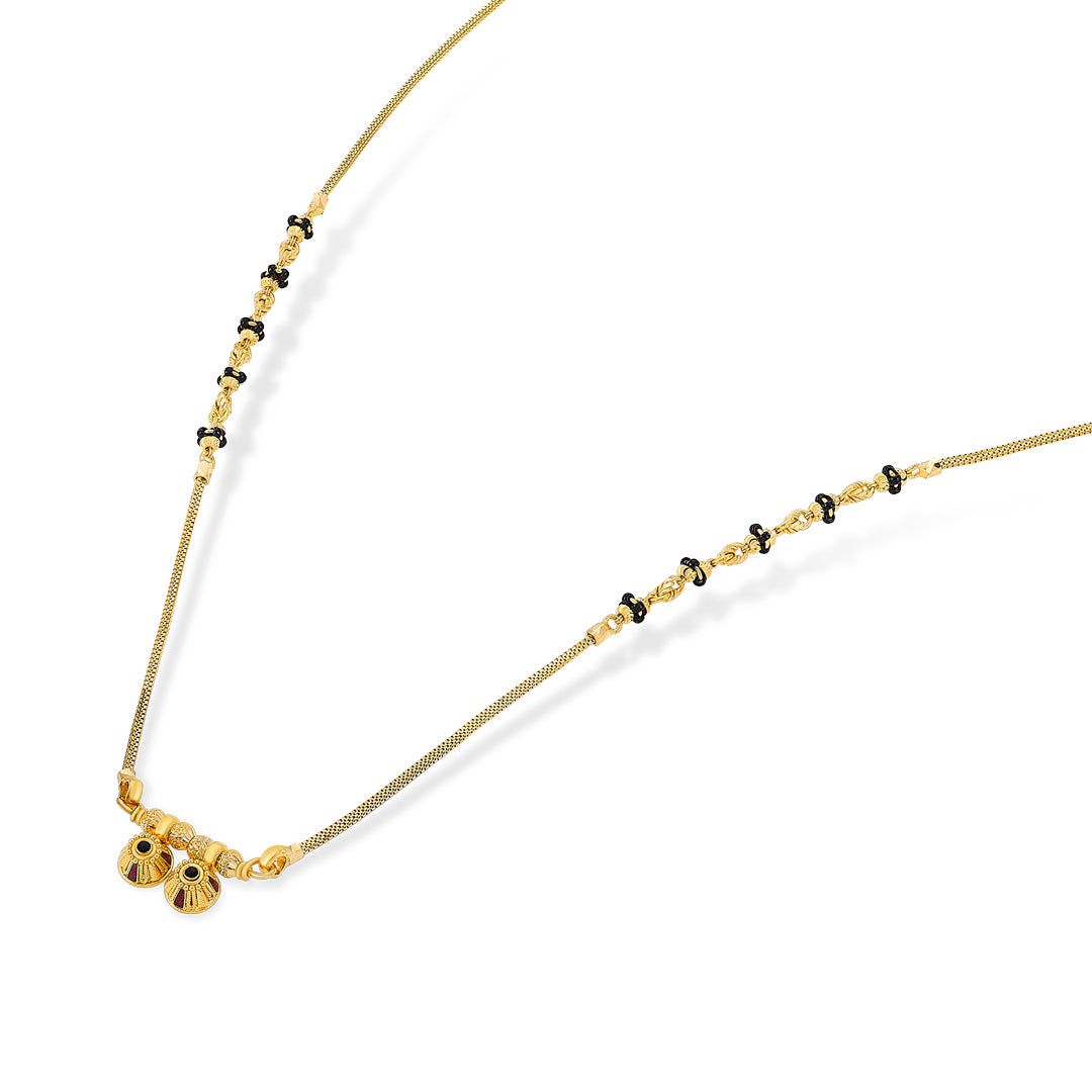 vatsalya wati mani yellow gold wati mani mangalsutra for women