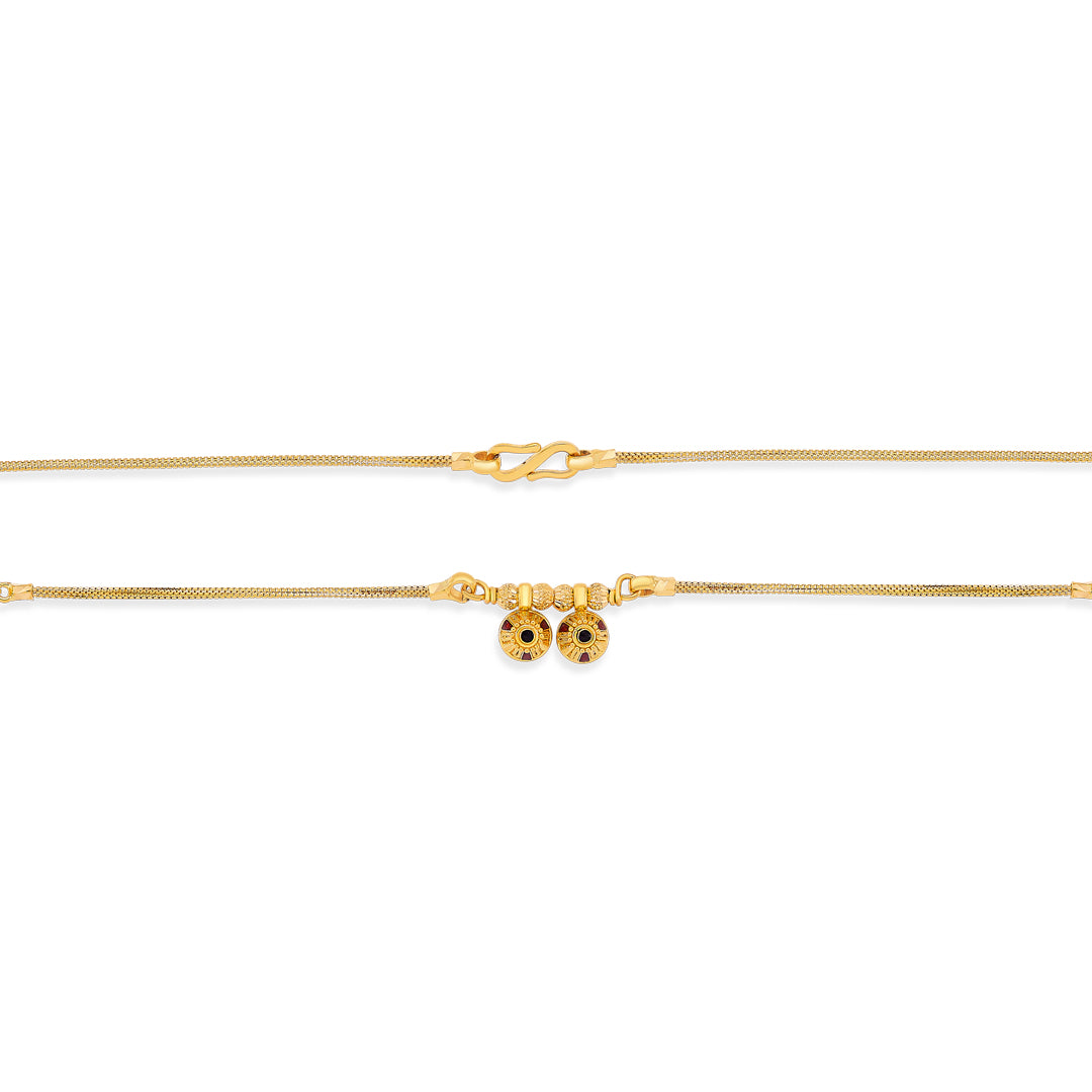 vatsalya wati mani yellow gold wati mani mangalsutra for women