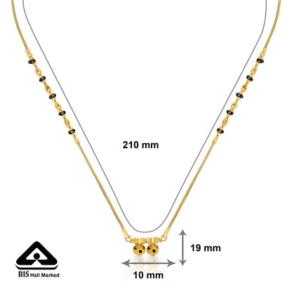 Vatsalya Wati Mani Yellow Gold Wati Mani Mangalsutra For Women