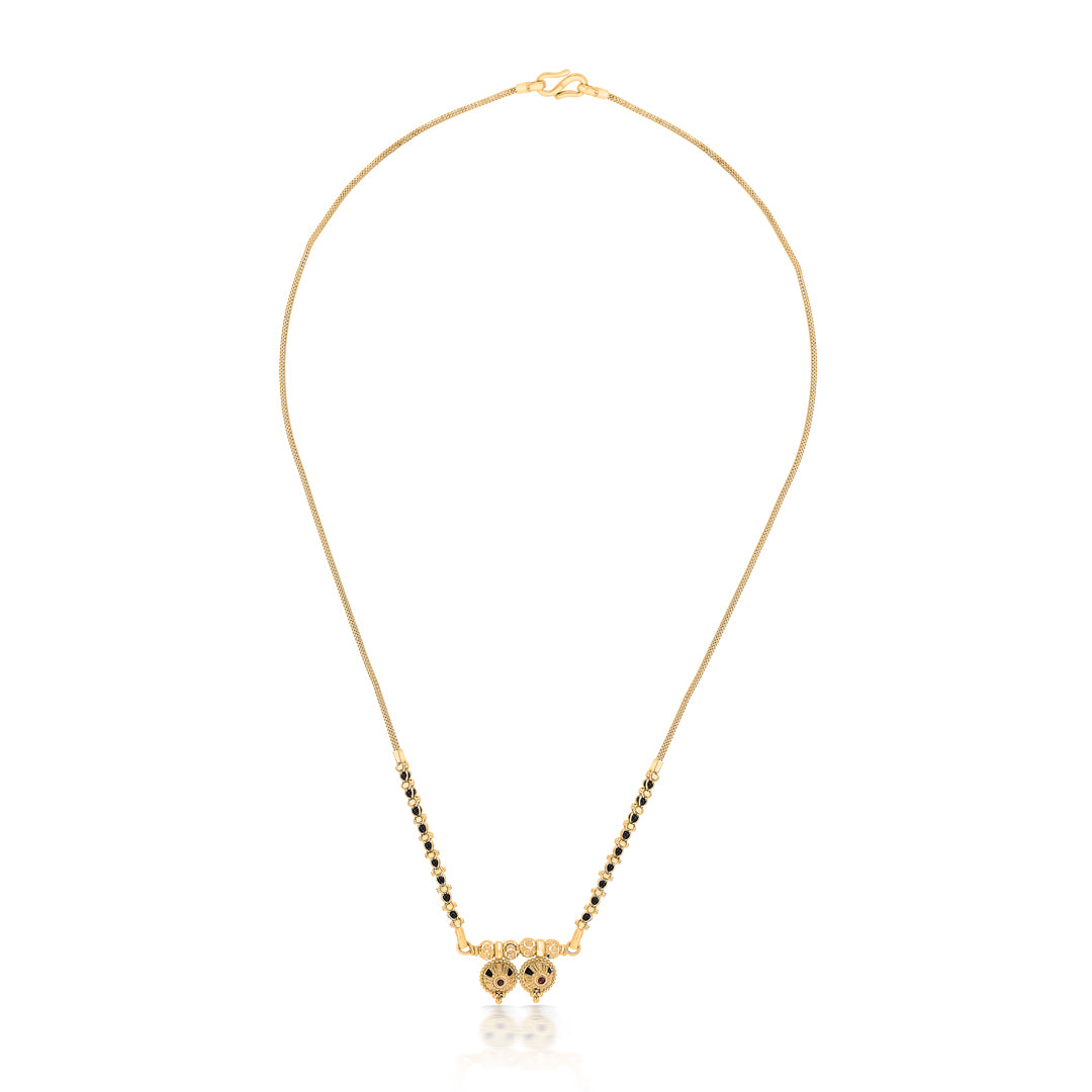 Nirvana Wati Mani Yellow Gold Wati Mani Mangalsutra For Women