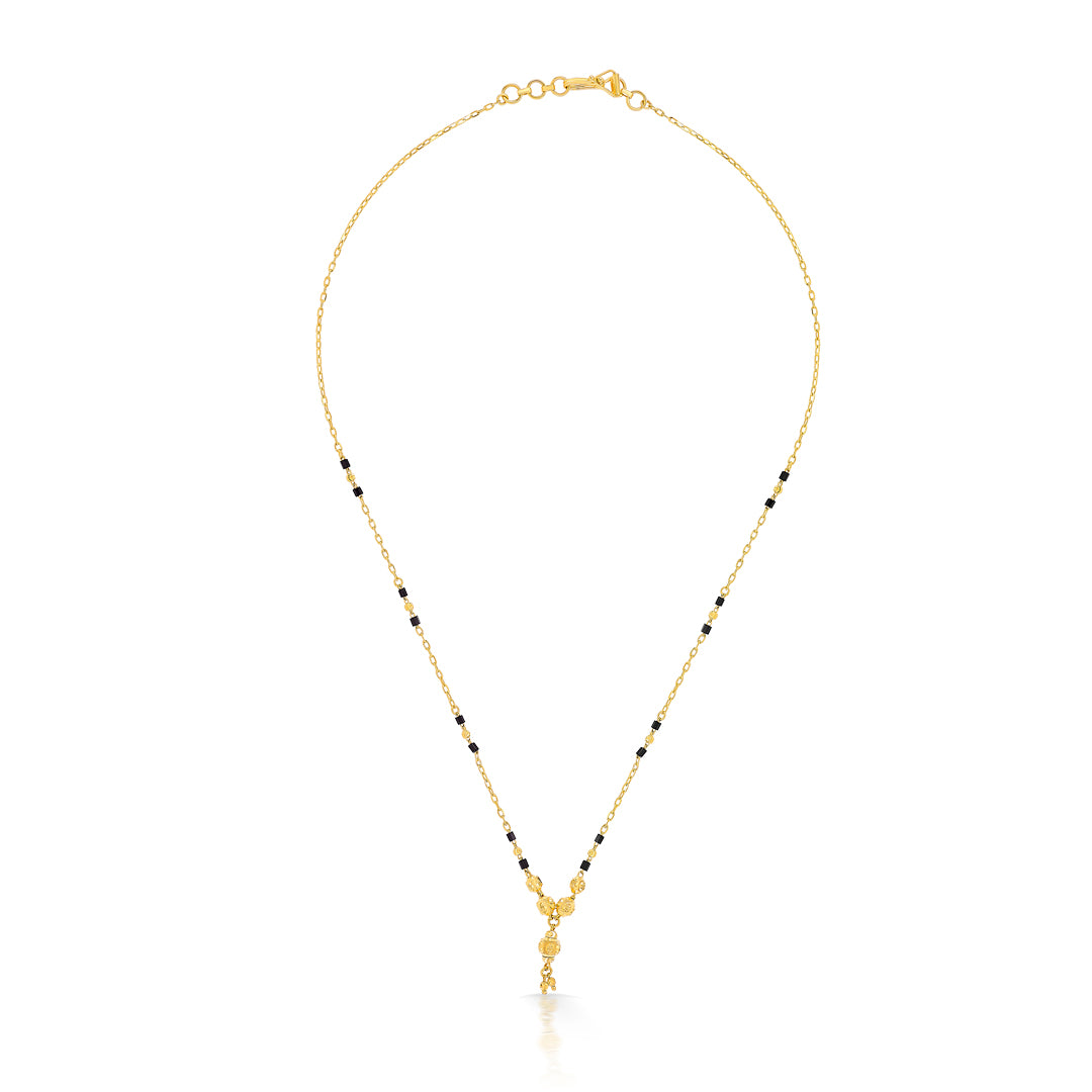 Fresh Union Yellow Gold Modern Mangalsutra For Women