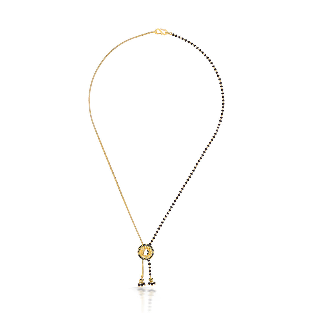 Stylish Embrace Yellow Gold Modern Mangalsutra For Women