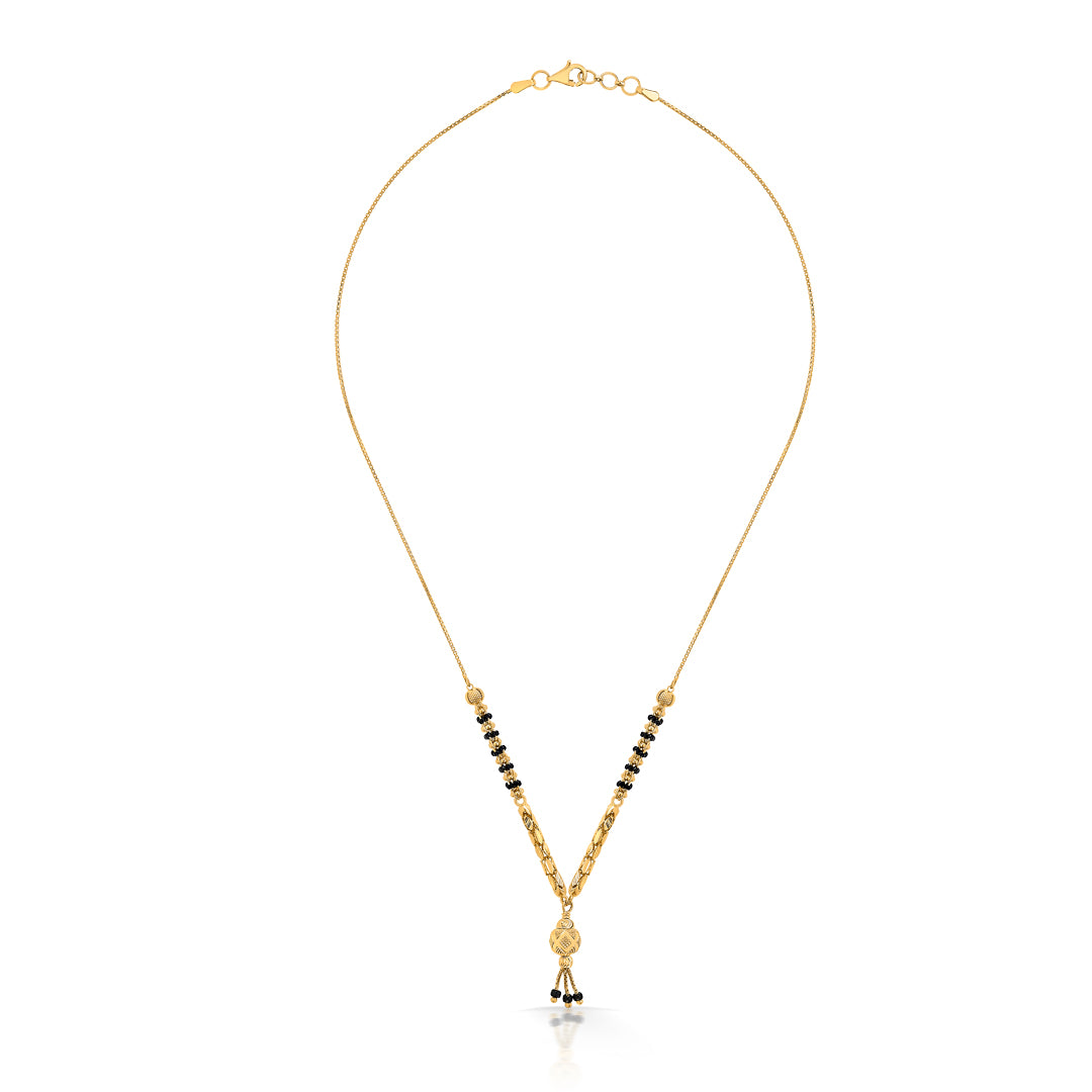 Modern Affinity Yellow Gold Modern Mangalsutra For Women