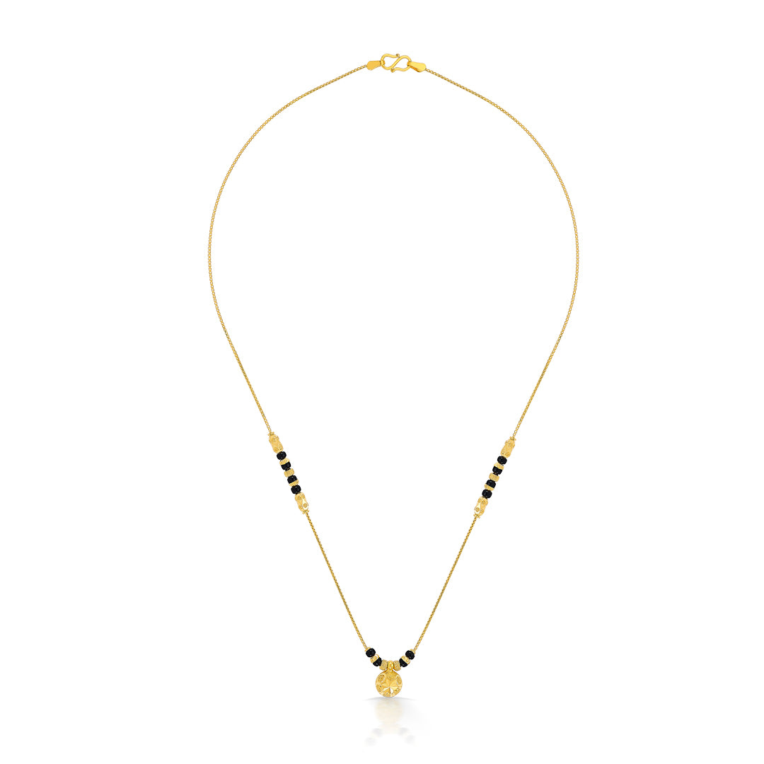 wati serenity yellow gold wati mani mangalsutra for women