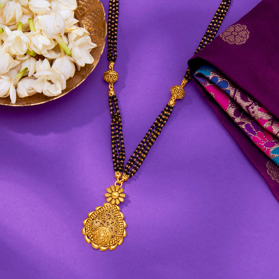 Radiant Unity Yellow Gold Modern Mangalsutra For Women