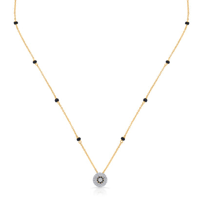 Nivriti Link Gold Modern Mangalsutra