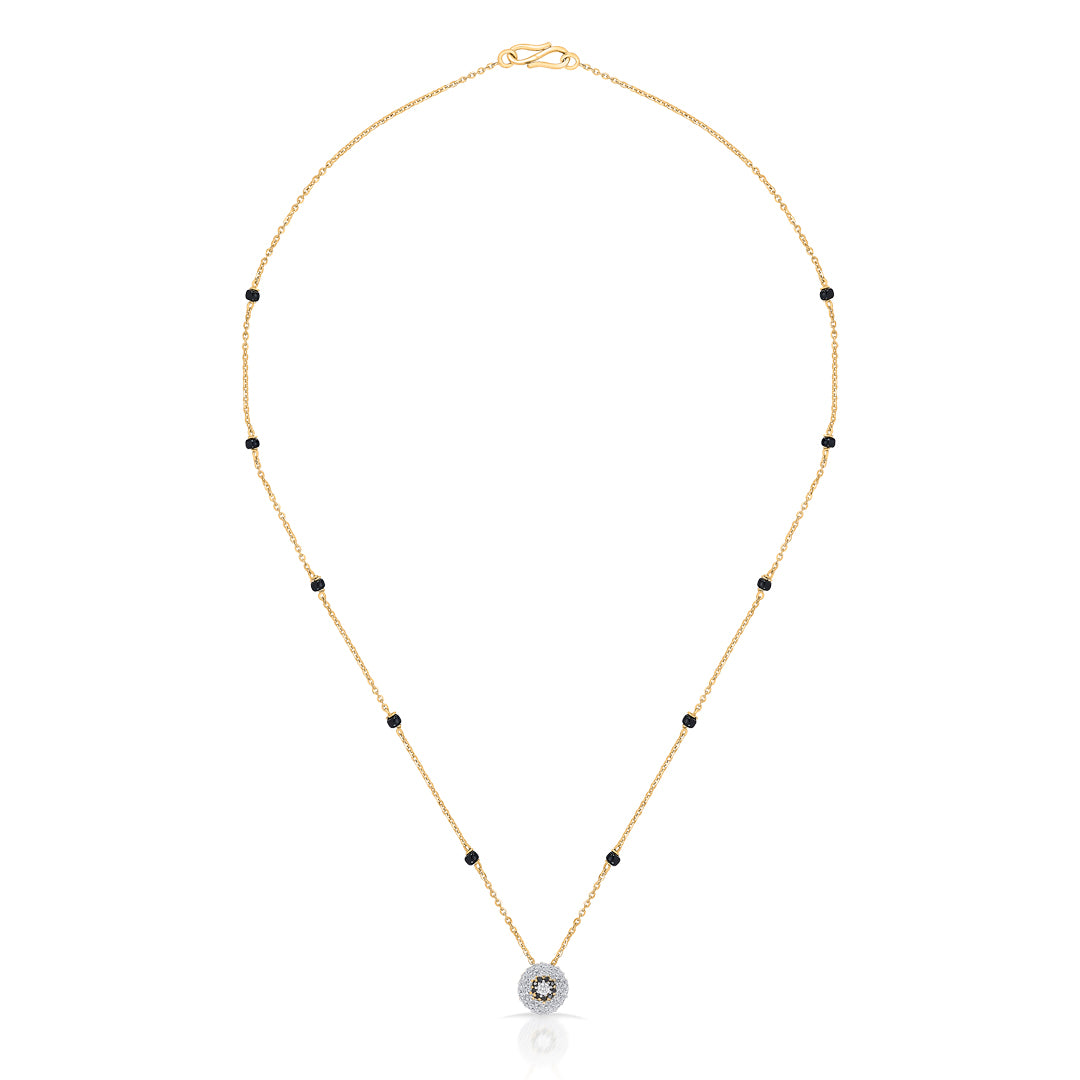 Nivriti Link Gold Modern Mangalsutra