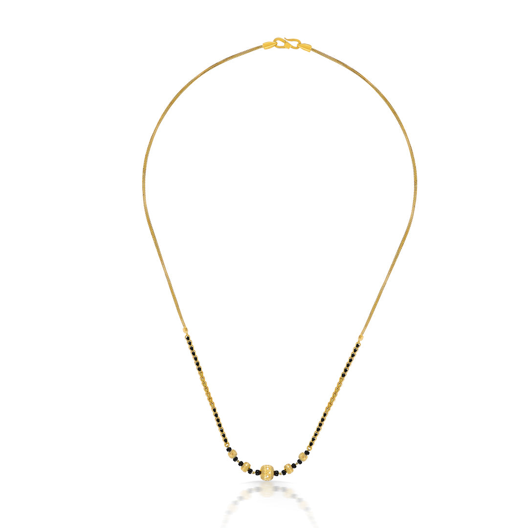 Elysian Beads Yellow Gold Modern Mangalsutra For Women