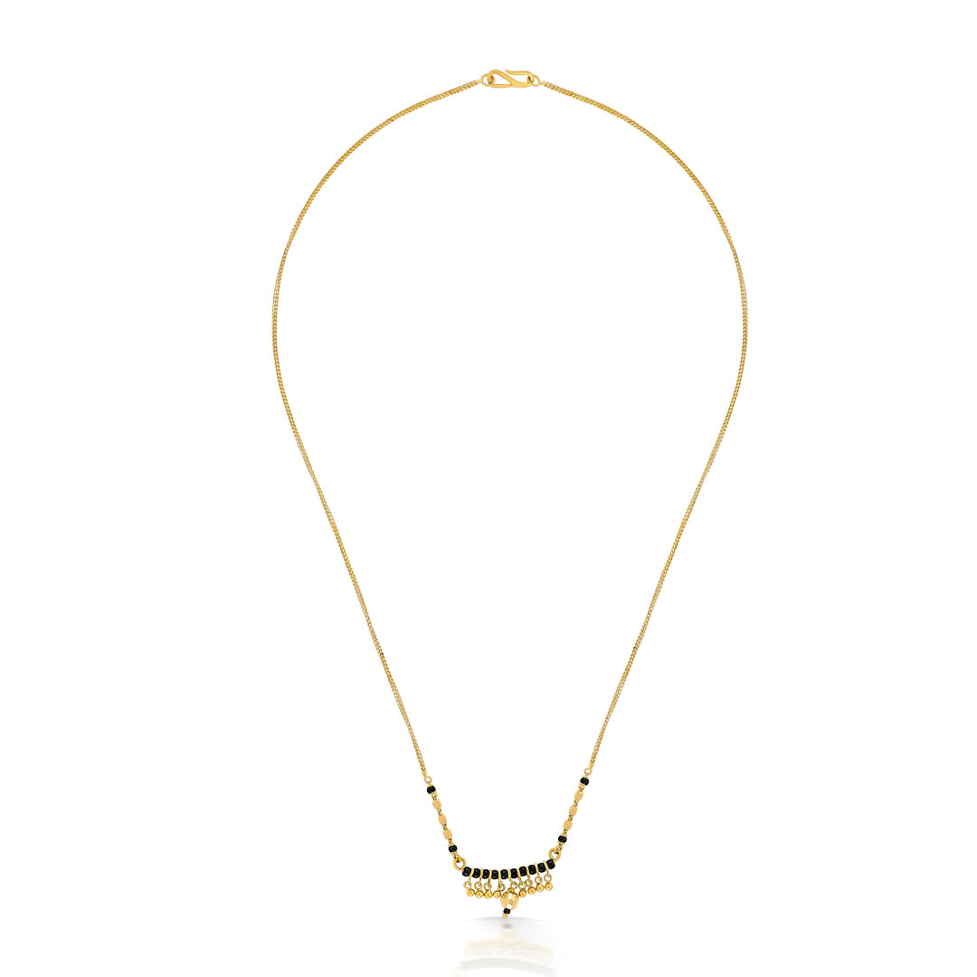 Ethereal Glow Yellow Gold Modern Mangalsutra For Women