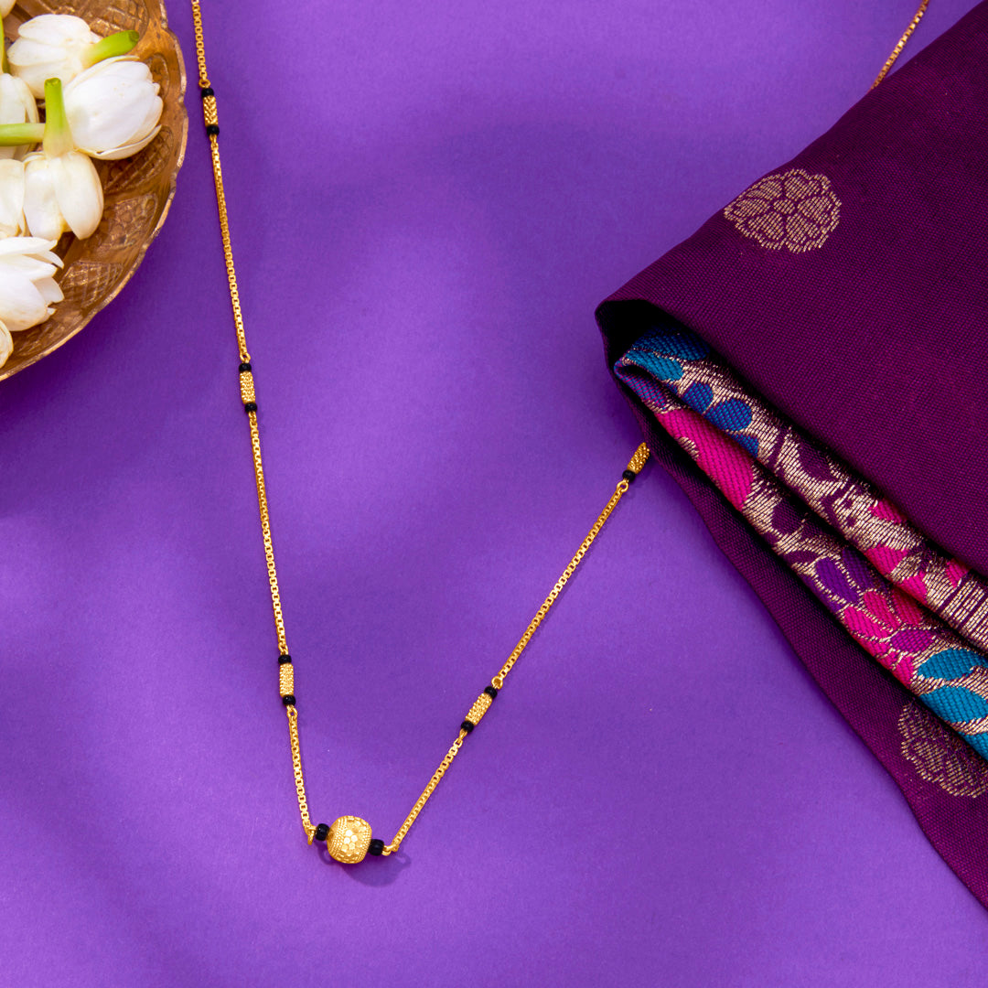 Swarna Moti Yellow Gold Modern Mangalsutra For Women