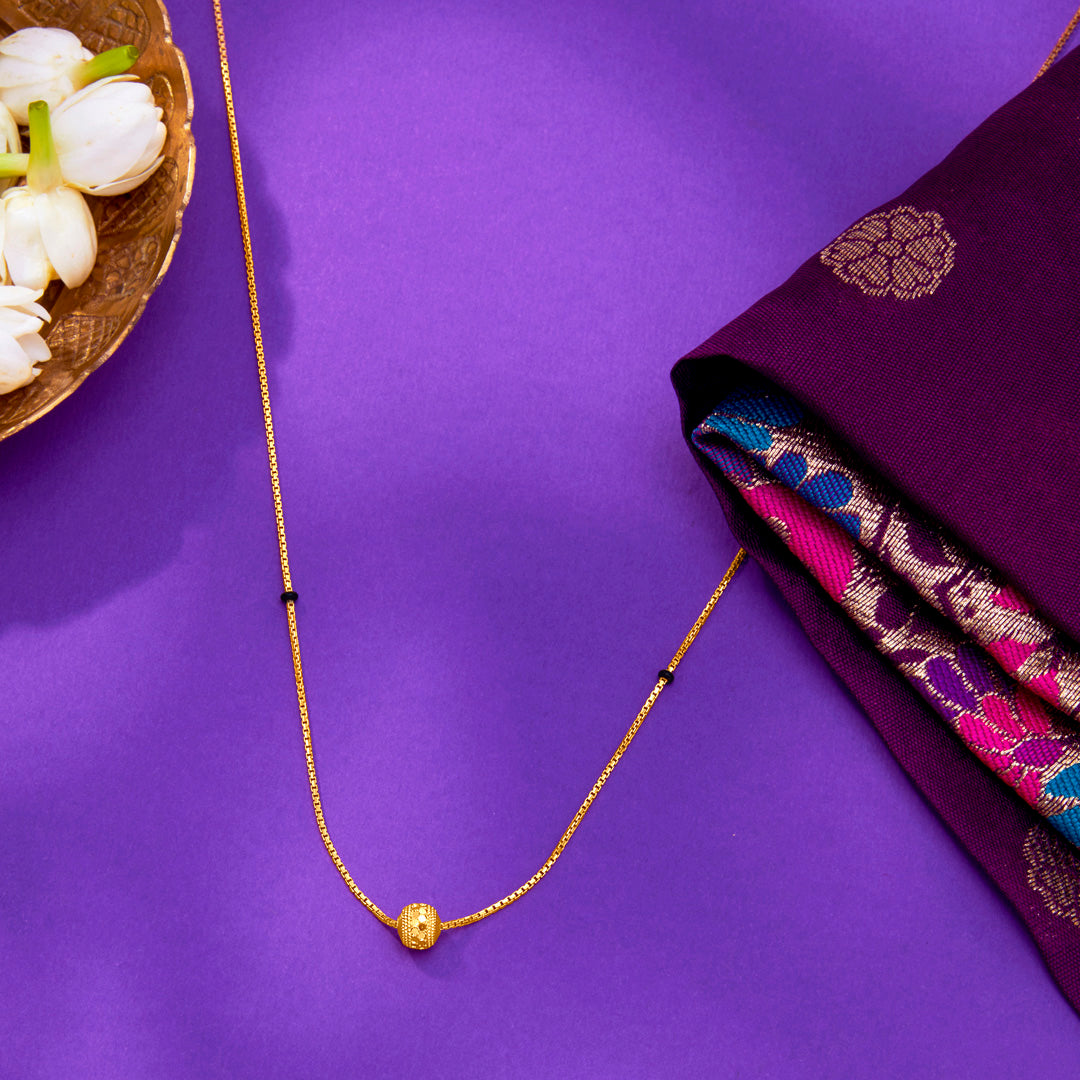 Pure Grace Yellow Gold Modern Mangalsutra For Women