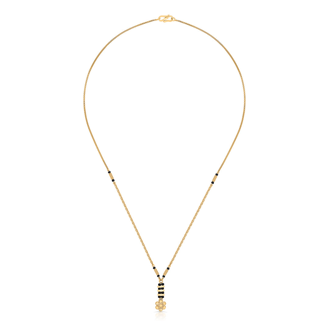 Minimalist Grace Yellow Gold Modern Mangalsutra For Women