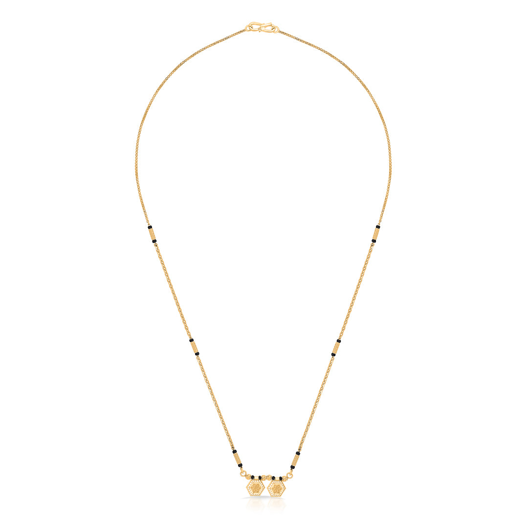 Sumedha Wati Mani Yellow Gold Wati Mani Mangalsutra For Women