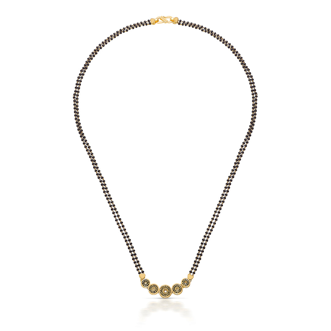 Spheres Gold Modern Mangalsutra For Women