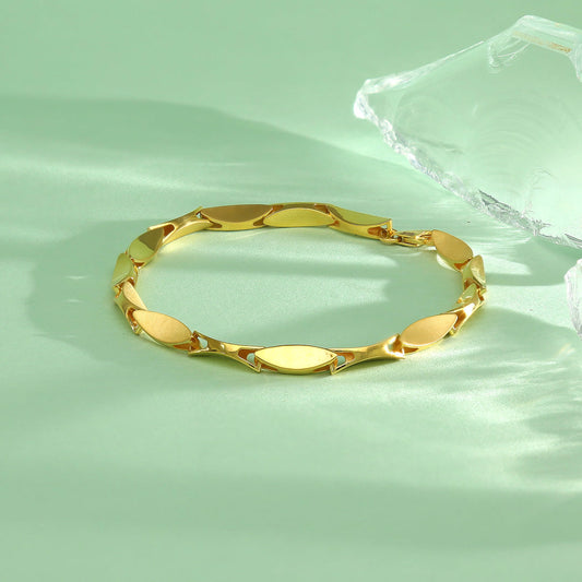 Strukt Curve Gold Bracelet For Men