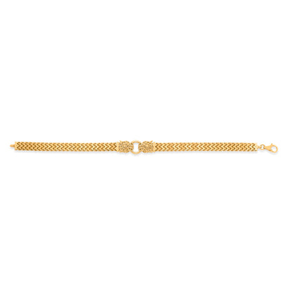 Pride Lock Gold Bracelet