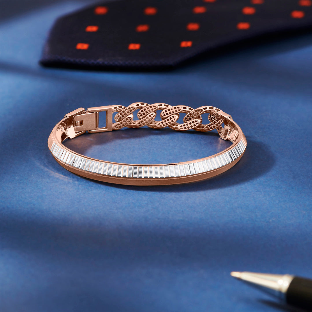 rose titan gold bracelets