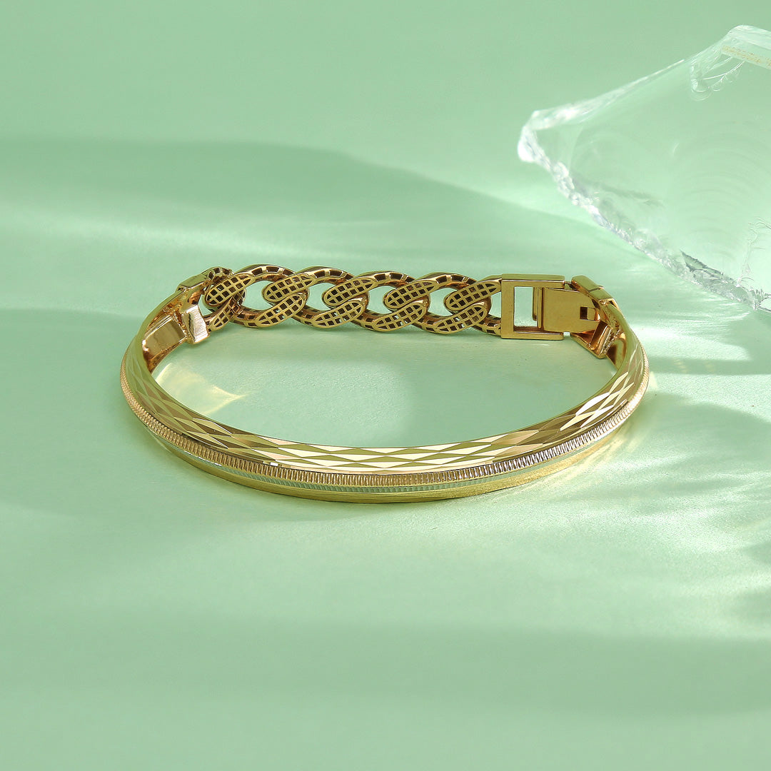 Heritage Band Gold Bracelet For Men
