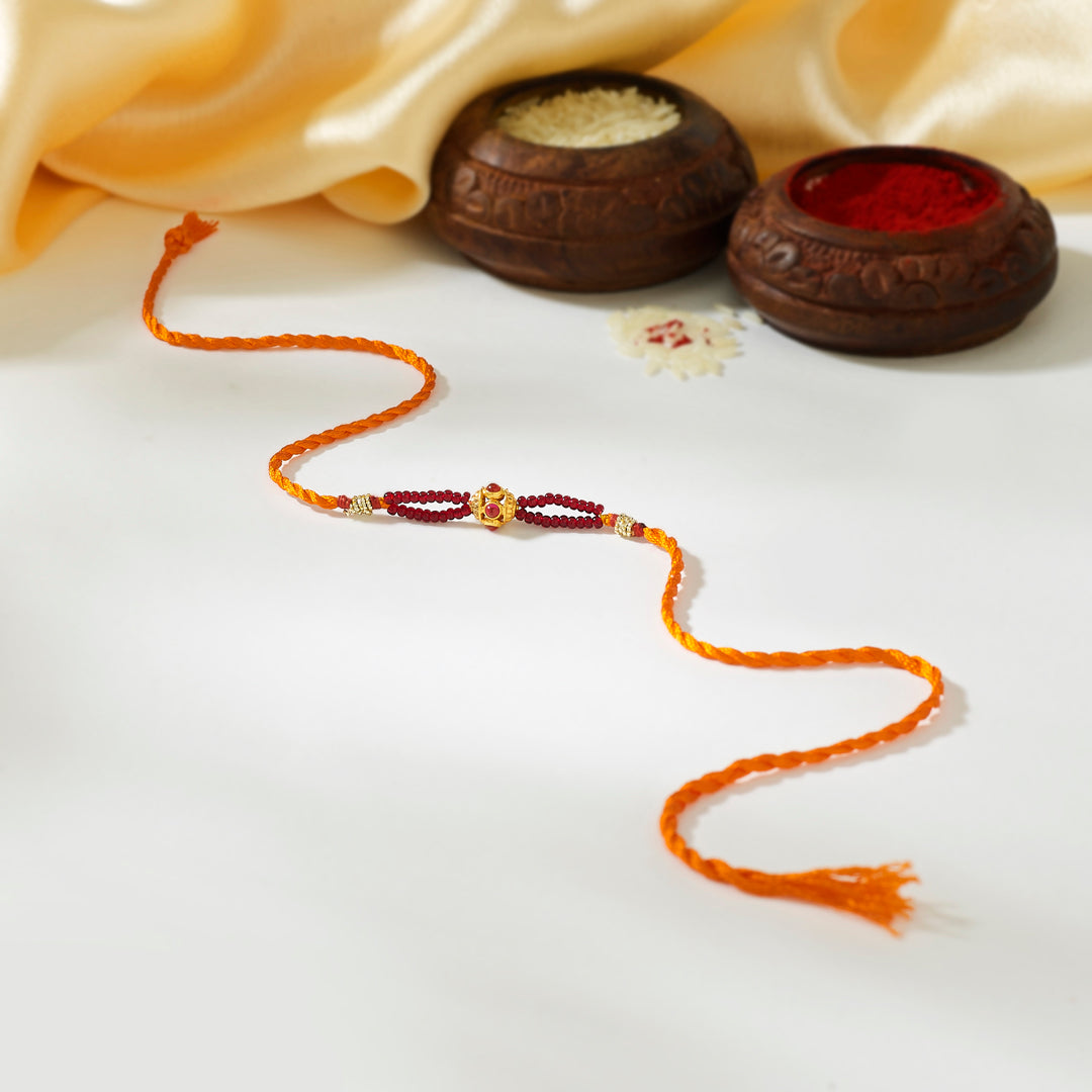 Manik Bandhan Gold Rakhi
