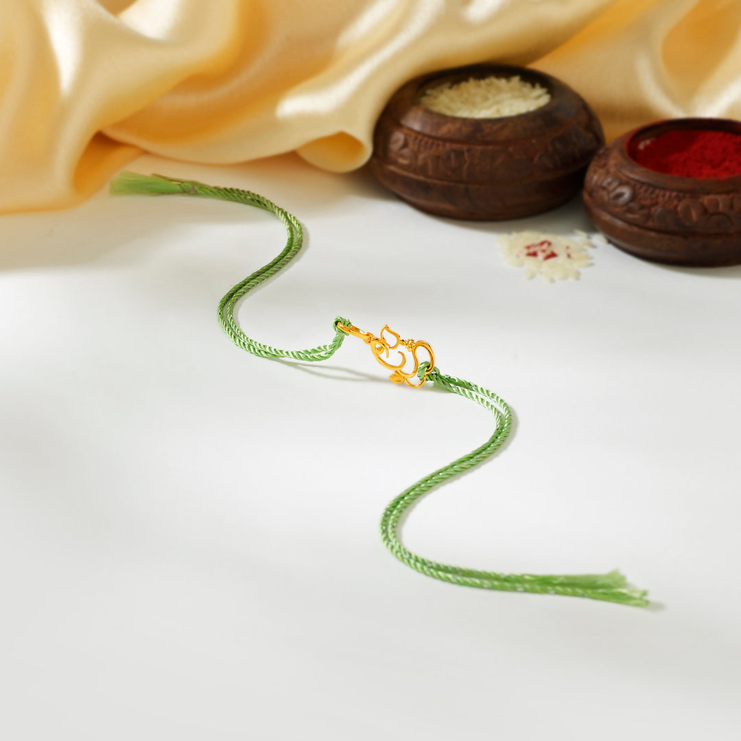 Swarna Ganesh Gold Rakhi
