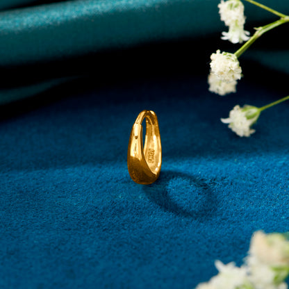 Radiant Beam Bali Gold Mens Earring