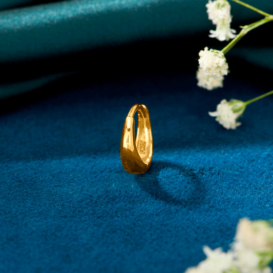 Radiant Beam Bali Gold Mens Earring