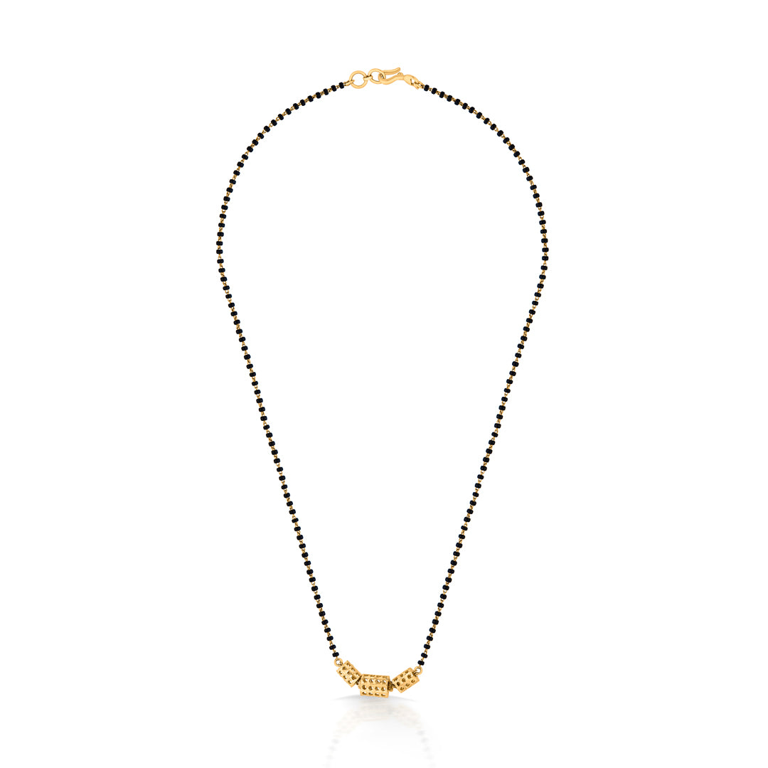 ornate link gold modern mangalsutra for women