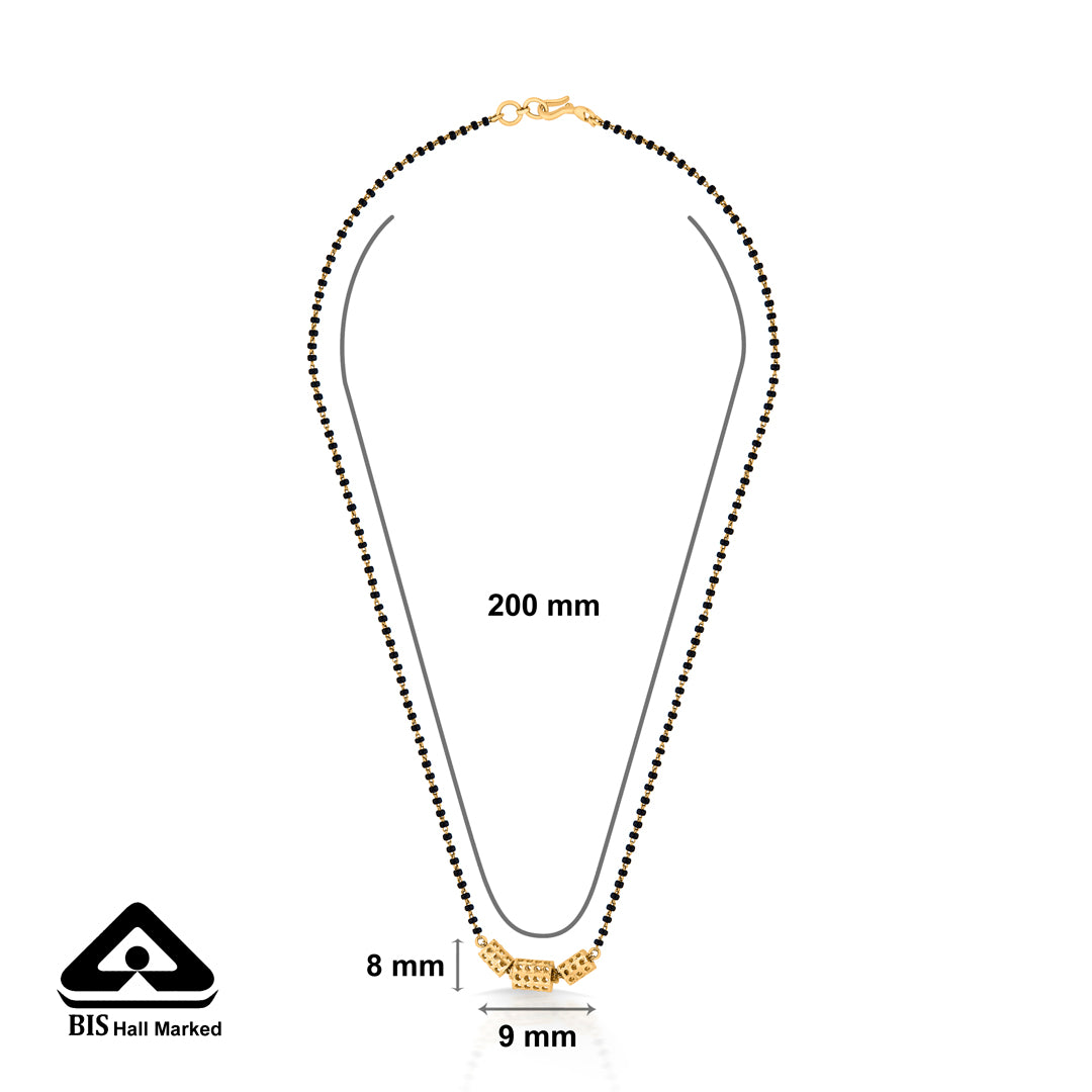 ornate link gold modern mangalsutra for women