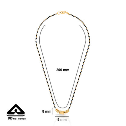 Ornate Link Gold Modern Mangalsutra for Women